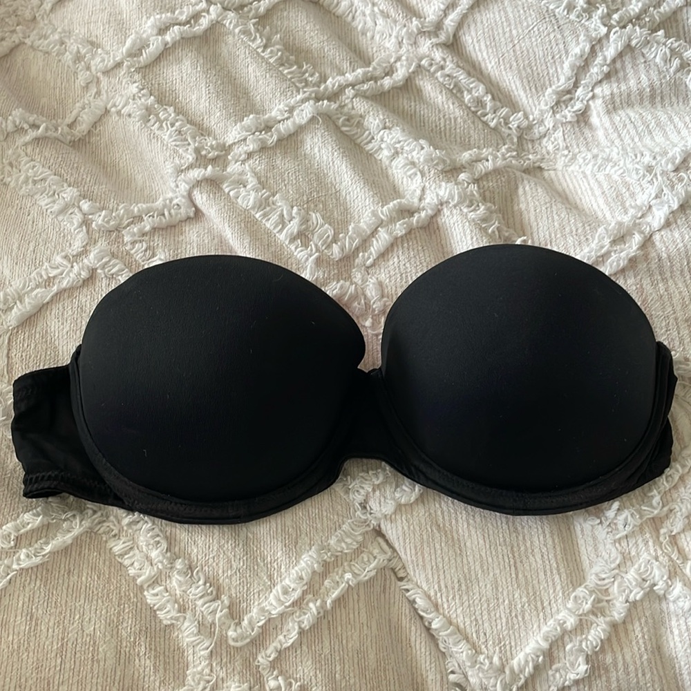 Pink Strapless Bra
